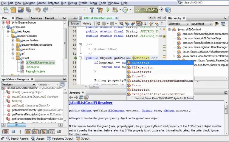 NetBeans עורך HTML