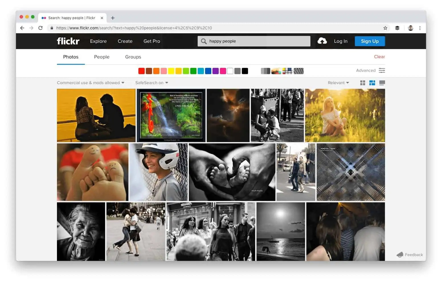 Flickr אתרים חינמיים להורדת תמונות